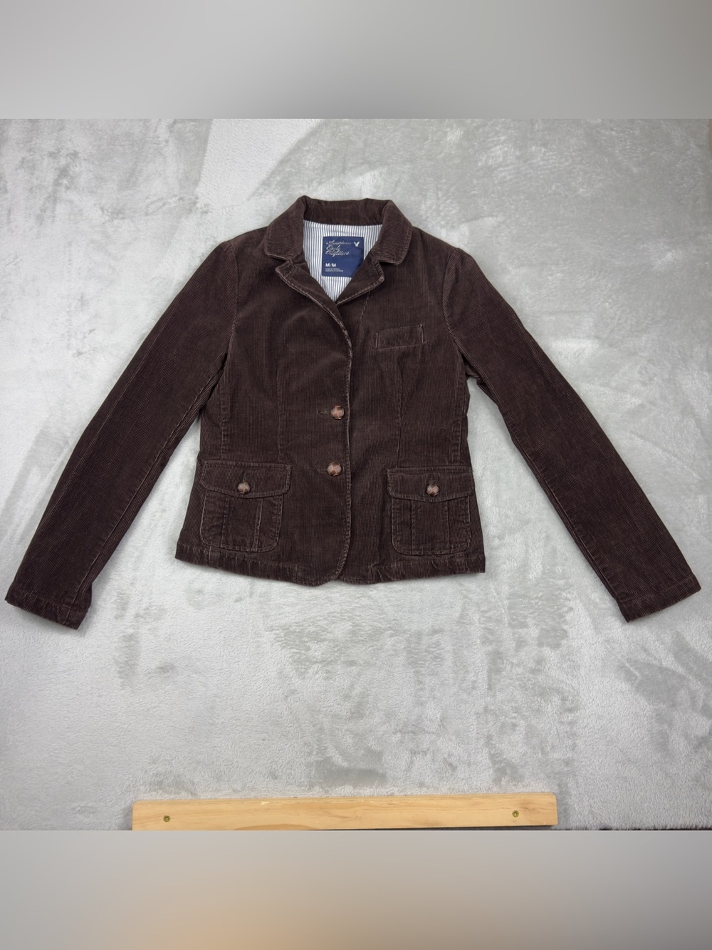 American Eagle Jacket Women’s Brown Corduroy Preppy Blazer